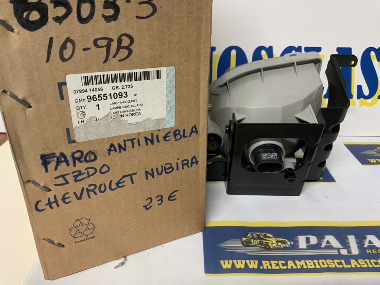 FARO ANTINIEBLA IZDO. CHEVROLET NUBIRA