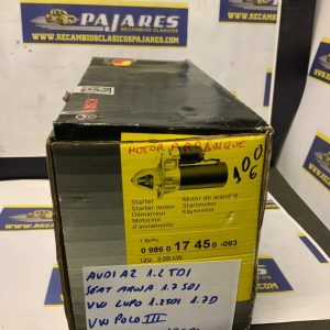 PUESTA EN MARCHA BOSCH 0986017450 AUDI A2 AROSA LUPO