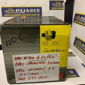 Alternador Bosch 0986044020 OPEL Astra Speedster sabb 1.8t