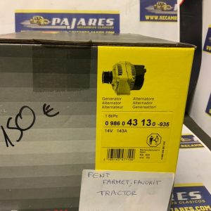 Alternador Bosch 0986043130 tractor Fenet Farmet favorit, MERCEDES VITO, CLASE V