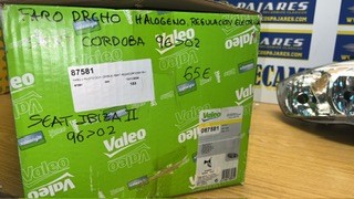 FARO DRCHO. SEAT IBIZA II, SEAT CORDOBA VALEO 087581