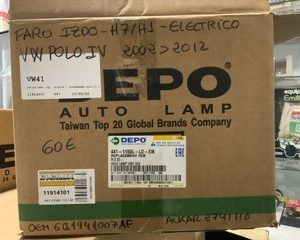 FARO IZDO. H7/H1 ELÉCTRICO VW POLO IV 01-05 IPARLUX 11914101