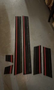 JUEGO MOLDURAS OPEL ASCONA 3 PUERTAS