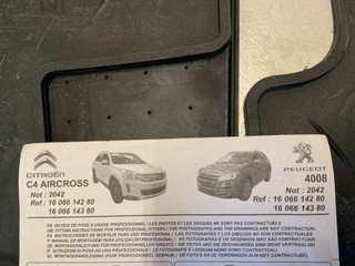 JUEGO ALFOMBRAS GOMA CITROEN C4 AIRCROSS, OEM 16066142280